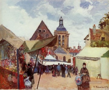 1872年9月フェット・ポントワーズ カミーユ・ピサロ Oil Paintings